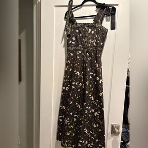 H&M Dark Floral Maxi Dress